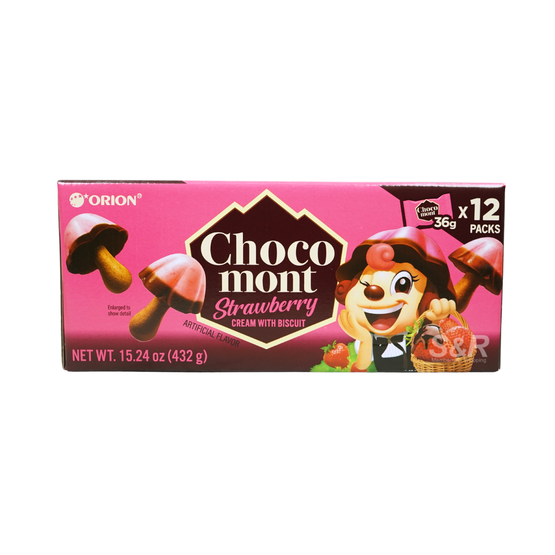 Orion Chocomont strawberry Cream with Biscuit 432g